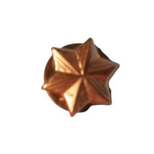 Vintage 6 point star pin brooch gold tone